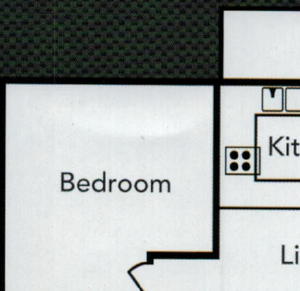 Lakeview Towers | Apartments | Floor Plan 5 | 1x1
